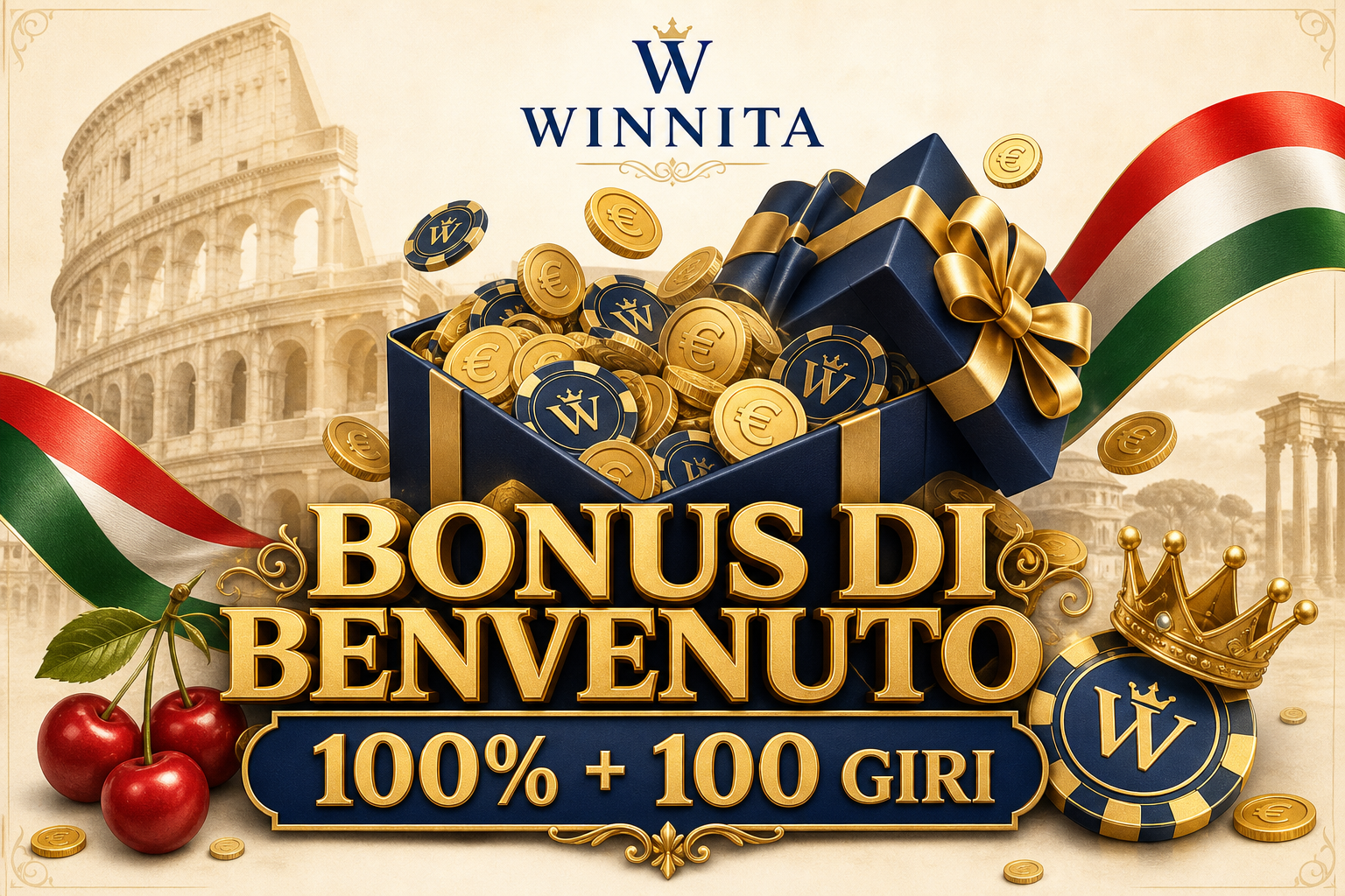 Winnita — bonus di benvenuto e giri gratuiti